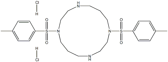 1,8-ditosyl-1,4,8,11-tetraazacyclotetradecane dihydrochloride Structure