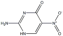 2-Amino-5-nitro-1H-pyrimidin-4-one Structure