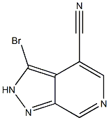 3-Bromo-2H-pyrazolo[3,4-c]pyridine-4-carbonitrile 구조식 이미지