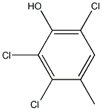 2,3,5-trichlorocresol Structure