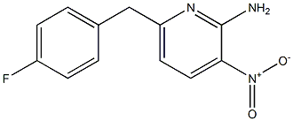 2-amino-6-p-fluorobenzyl-3-nitropyridine Structure