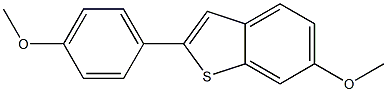 2-(4-methoxyphenyl)-6-methoxybenzo[B]thiophene 구조식 이미지