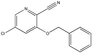 3-Benzyloxy-5-chloro-pyridine-2-carbonitrile 구조식 이미지