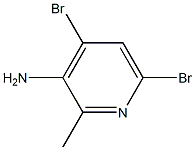 4,6-dibromo-2-methylpyridin-3-amine 구조식 이미지