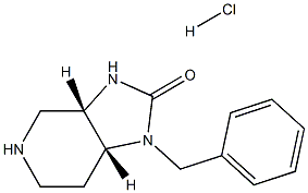 (3aS,7aR)-1-benzylhexahydro-1H-imidazo[4,5-c]pyridin-2(3H)-one hydrochloride Structure