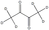 2,3-butanedione-D6 구조식 이미지