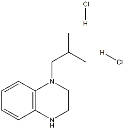 1-ISOBUTYL-1,2,3,4-TETRAHYDRO-QUINOXALINE DIHYDROCHLORIDE Structure