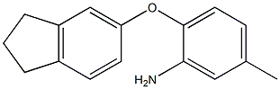 2-(2,3-DIHYDRO-1H-INDEN-5-YLOXY)-5-METHYLPHENYLAMINE 구조식 이미지