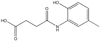 N-(2-HYDROXY-5-METHYL-PHENYL)-SUCCINAMIC ACID Structure