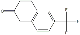 6-TRIFLUOROMETHYL-3,4-DIHYDRO-1H-NAPHTHALEN-2-ONE 구조식 이미지