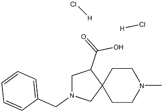 2-BENZYL-8-METHYL-2,8-DIAZA-SPIRO[4.5]DECANE-4-CARBOXYLIC ACID DIHYDROCHLORIDE 구조식 이미지