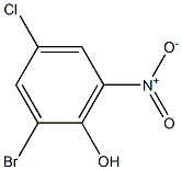 2-BROMO-4-CHLORO-6-NITROPHENOL 구조식 이미지