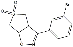 3-(3-BROMO-PHENYL)-3A,4,6,6A-TETRAHYDRO-THIENO[3,4-D]ISOXAZOLE 5,5-DIOXIDE Structure