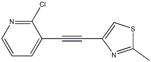 2-CHLORO-3-(2-METHYL-THIAZOL-4-YLETHYNYL)-PYRIDINE 구조식 이미지