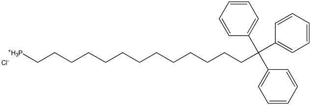 Tetradecyl phosphoniuM chloride, triphenyl 구조식 이미지