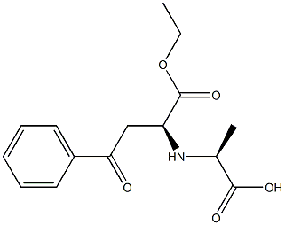 S-N-[(1-ETHOXYCARBONYL-3-OXO-3-PHENYLPROPYL)]-L-ALANINE Structure