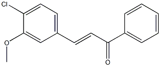 3-Methoxy-4ChloroChalcone Structure