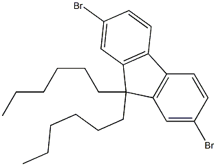 9,9-dihexyl-2,7-dibromofluorene Structure