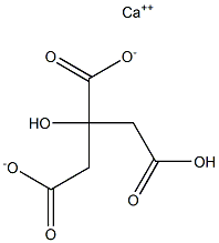 Calcium hydrogen citrate 구조식 이미지