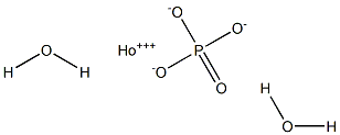 Holmium(III) orthophosphate dihydrate 구조식 이미지