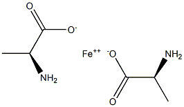 Iron(II) di(L-alpha-alanine) 구조식 이미지