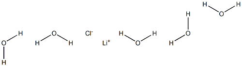 Lithium chloride pentahydrate Structure