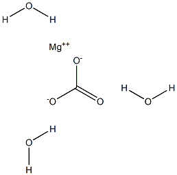 Magnesium carbonate trihydrate Structure