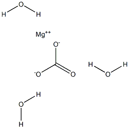 Magnesium carbonate trihydrate 구조식 이미지