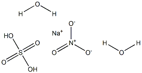 Sodium nitrate sulfate dihydrate Structure