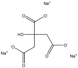 Tri-sodium citrate anhydrous 구조식 이미지