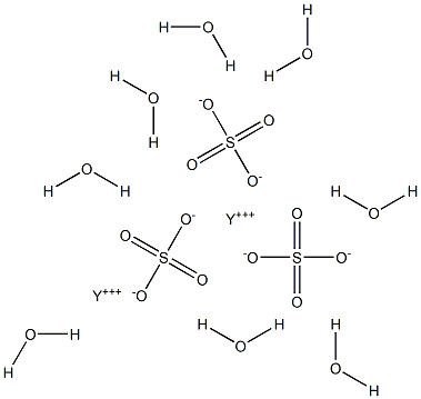 Yttrium sulfate octahydrate 구조식 이미지
