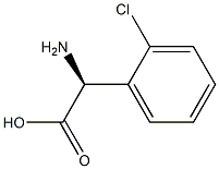 (S)-2-Amino-2-(2-chlorophenyl)acetic acid 구조식 이미지