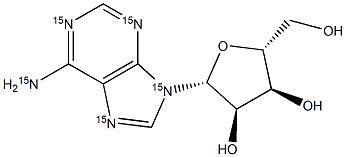 Adenosine-15N5 구조식 이미지