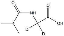 N-Isobutyrylglycine-2,2-D2 구조식 이미지