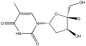 Thymidine-4'-D Structure