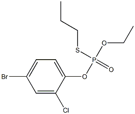 O-(4-bromo-2-chlorophenyl)-O-ethyl-S-n-propyl thiophosphate Structure