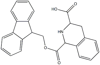 FMOC-D-1,2,3,4-tetrahydroisoquinoline-3-carboxylic acid 구조식 이미지