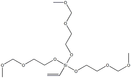 Vinyl tris(methoxy-methoxyethoxy)silane Structure
