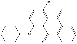 1-Cyclohexylamino-4-bromoanthraquinone 구조식 이미지