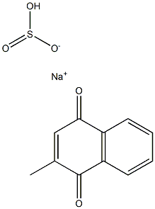 2-methyl-1,4-naphthoquinone sodium hydrogen sulfite 구조식 이미지