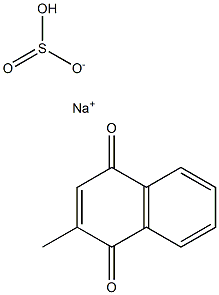 2-methyl-1,4-naphthoquinone sodium hydrogen sulfite Structure