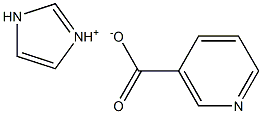 Imidazolium nicotinic acid 구조식 이미지