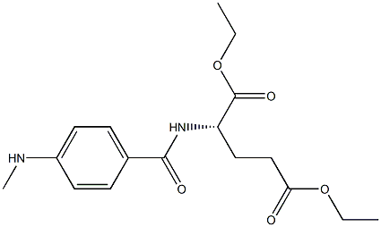 p-Methylaminobenzoylglutamic acid diethyl ester Structure