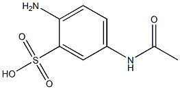 2-amino-5-acetamidobenzenesulfonic acid 구조식 이미지