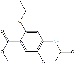 Methyl 4-acetamino-5-chloro-2-ethoxybenzoate Structure
