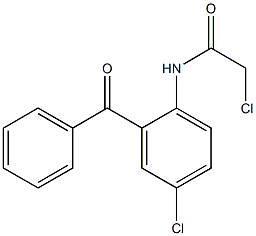 2-chloroacetylamino-5-chlorobenzophenone Structure