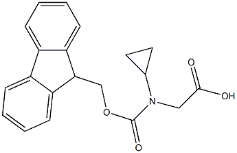 FMOC-D-cyclopropylglycine 구조식 이미지