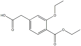 3-Ethoxy-4-ethoxycarbonyl phenylacetic acid Structure