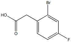 2-bromo-4-fluorophenylacetic acid Structure