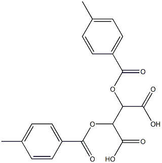 (-)-Di-p-toluoyl-L-tartaric acid Structure